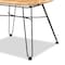 Baxton Studio Garan Modern Bohemian Natural Brown Rattan and Black Metal Accent Chair 211-12745-ZORO - alternate 5